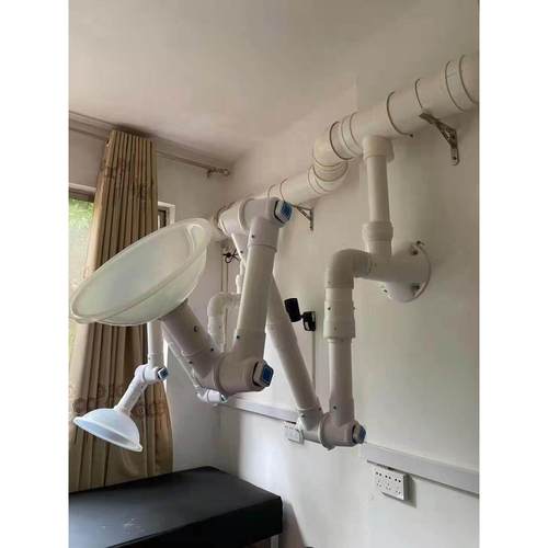 PP万向抽气罩铝合金万向抽气罩吸气罩排气罩三节可调壁挂式吸气罩