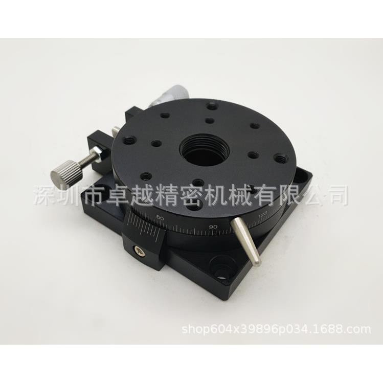 R轴60*60RSP60精密型旋转轴交叉导轨微调平台RSP60-L位移平台