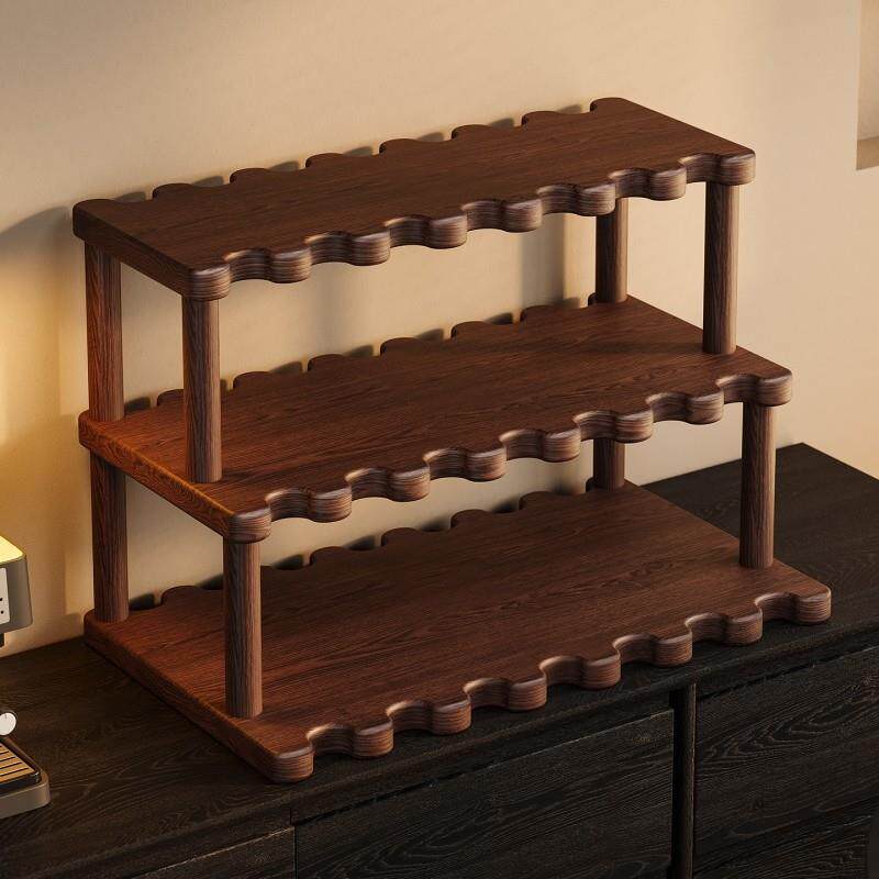 杯架置物架桌面多层台面杯架子收纳桌上小型放水杯茶杯茶具架咖啡