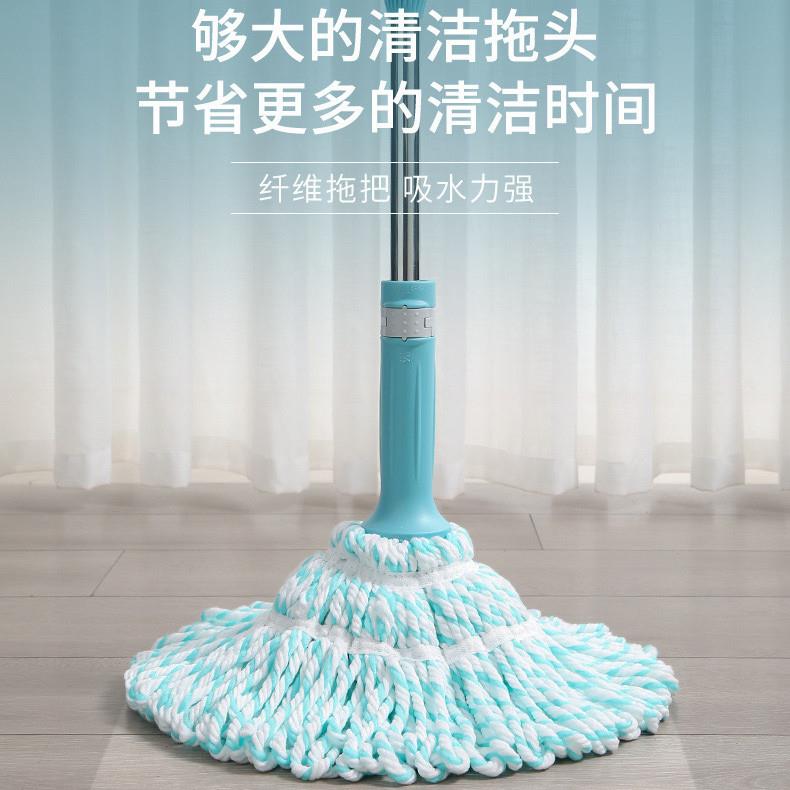 自拧水拖把旋转免手洗吸水拧干地拖大号家用老式拖布一拖净轻巧型