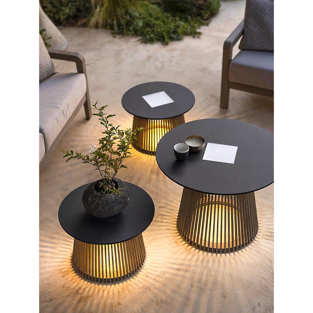 室外茶几灯太阳能桌子庭院灯户外灯防水别墅花园露台户外落地灯