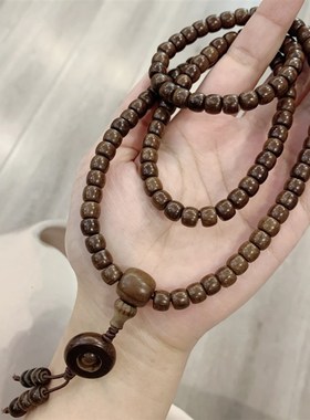 六道木老型珠多圈女款手链 可做项链 男女款文玩盘玩链子