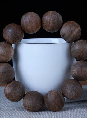 正区达拉干沉香手串108颗多圈木男女士情侣手链20m沉水级饰品念珠