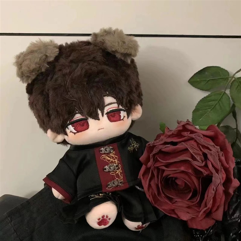 棉花娃娃娃衣20cmm无属性古装中国风汉服刺绣衣服套装公仔男娃换