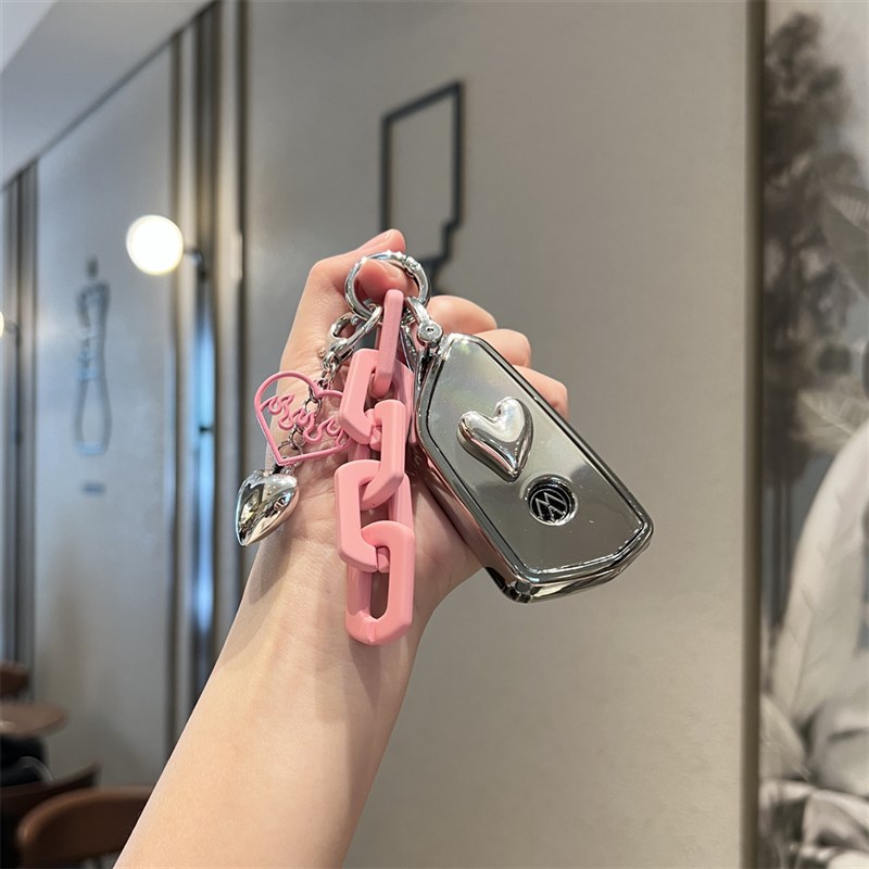 适用大众钥匙套id3id4车凌渡L高尔夫8途昂x壳揽镜揽巡Wid6扣高档