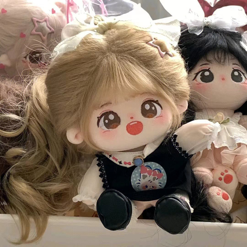 棉花娃娃甜甜女孩20cm裸娃套装无属性公仔N人形玩偶送情侣闺蜜礼