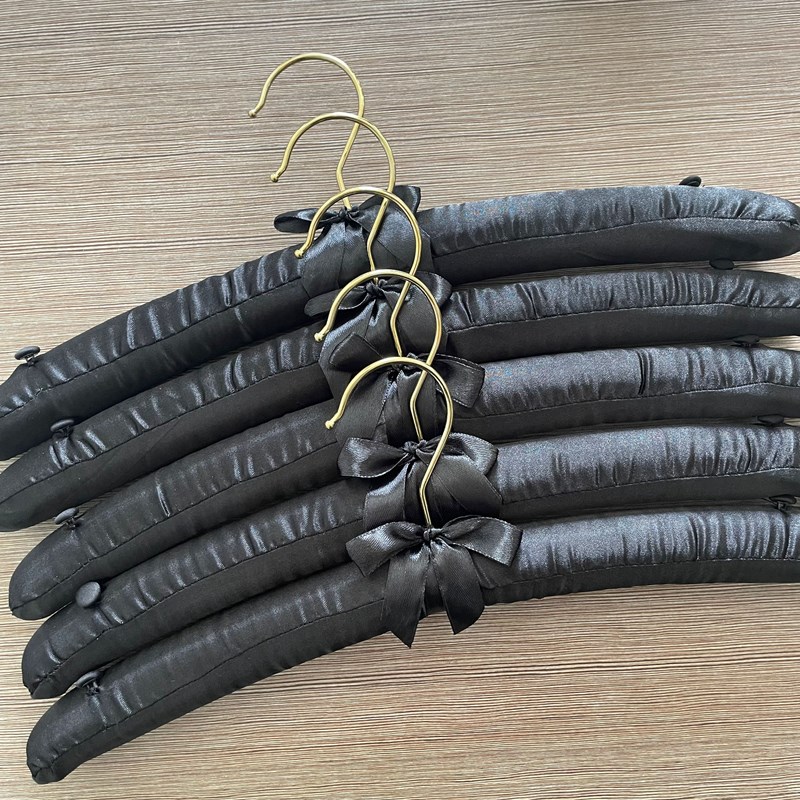 38cm包布衣架婚纱衣架丝绸布衣挂衣服撑子衣橱防滑衣架海绵衣服架