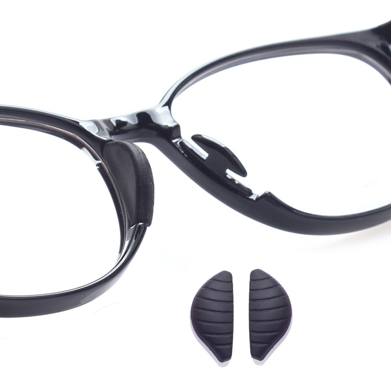 儿童近视眼镜鼻托软硅胶圆z弧套入式支架托叶防滑鼻垫配件