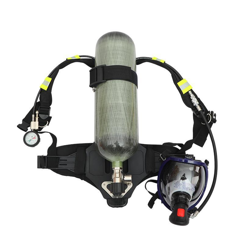 正压式空气呼吸器消防碳纤维6.8L气瓶9L自给面具罩RHZK6.8/C