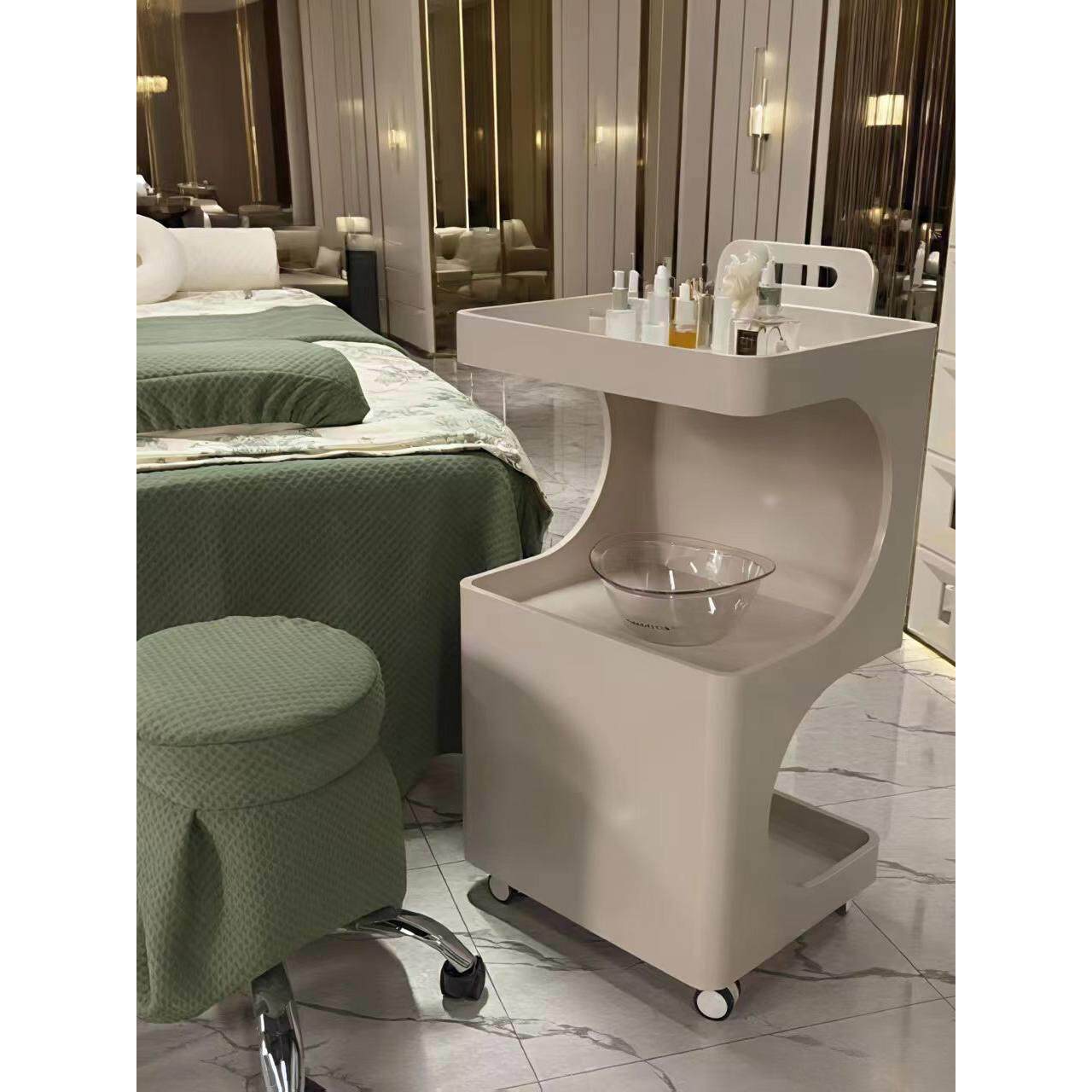 美容院专用小推车皮肤管理可移动置物架护理仪器化妆品手推工具车