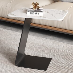 轻奢沙发边几现代简约小茶桌阳台岩板角I几客厅家用创意圆形床头