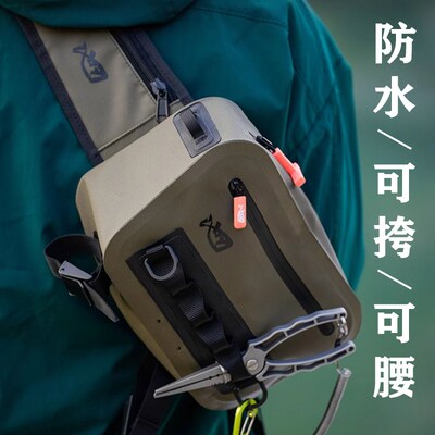 2024新款路亚腰包多功能专业战术男款小号气密防水女款斜挎包专用