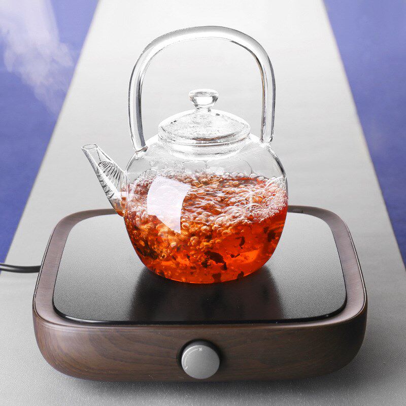 玻璃茶壶电陶炉专用烧水壶大号提梁壶加厚耐热煮茶壶耐高温泡茶器