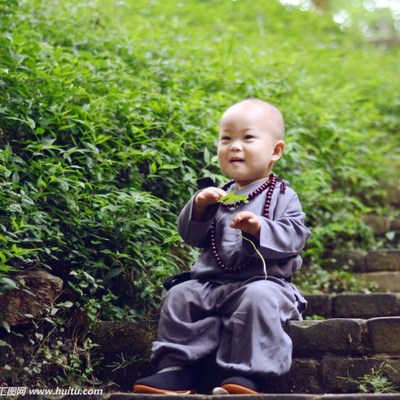 小和尚衣服宝宝h儿童演出服僧袍童少林寺武僧古装U摄影汉服表演服