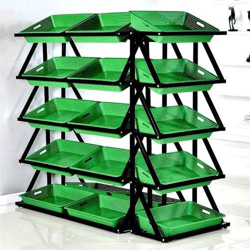 超市水果蔬菜货架多层展示架水果架子水果店便利店置物架多功能