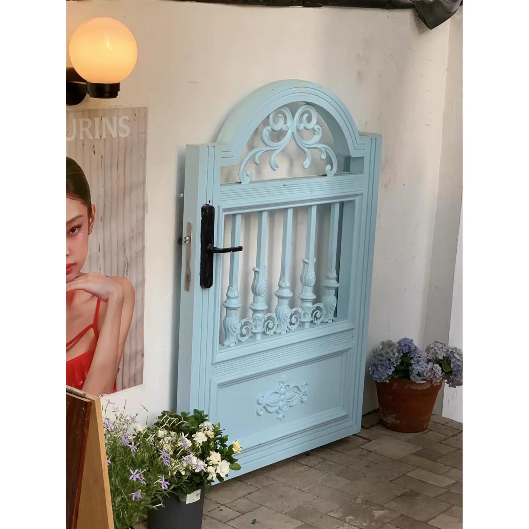 铝合金欧式不锈钢别墅庭院门铁艺花园入户外大门不锈钢民宿栅栏门