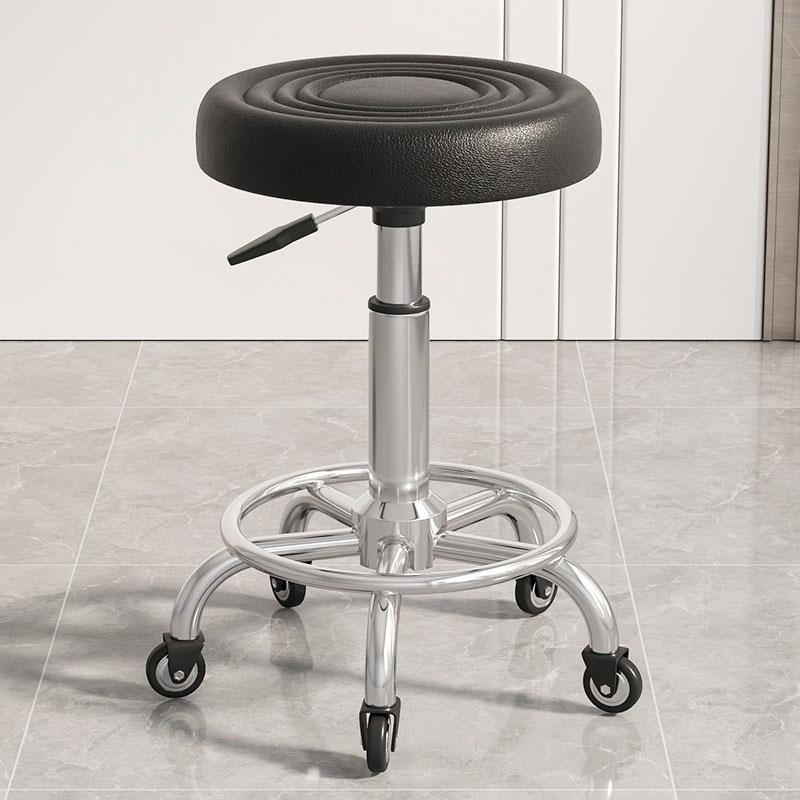 美容凳子滑轮理发店椅美容院专用大工凳升降转椅圆凳美发美甲椅子