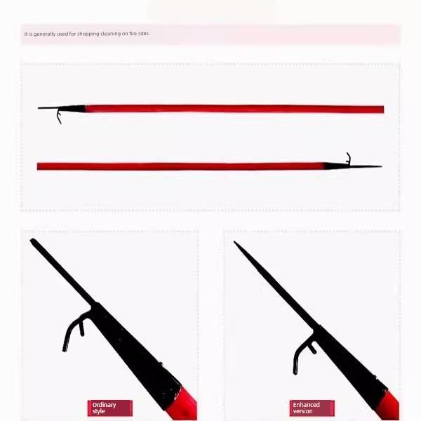 消防火钩电动车拖拽矛铁钩扑火钩阻火挠钩救生钩救援物业车棚备品