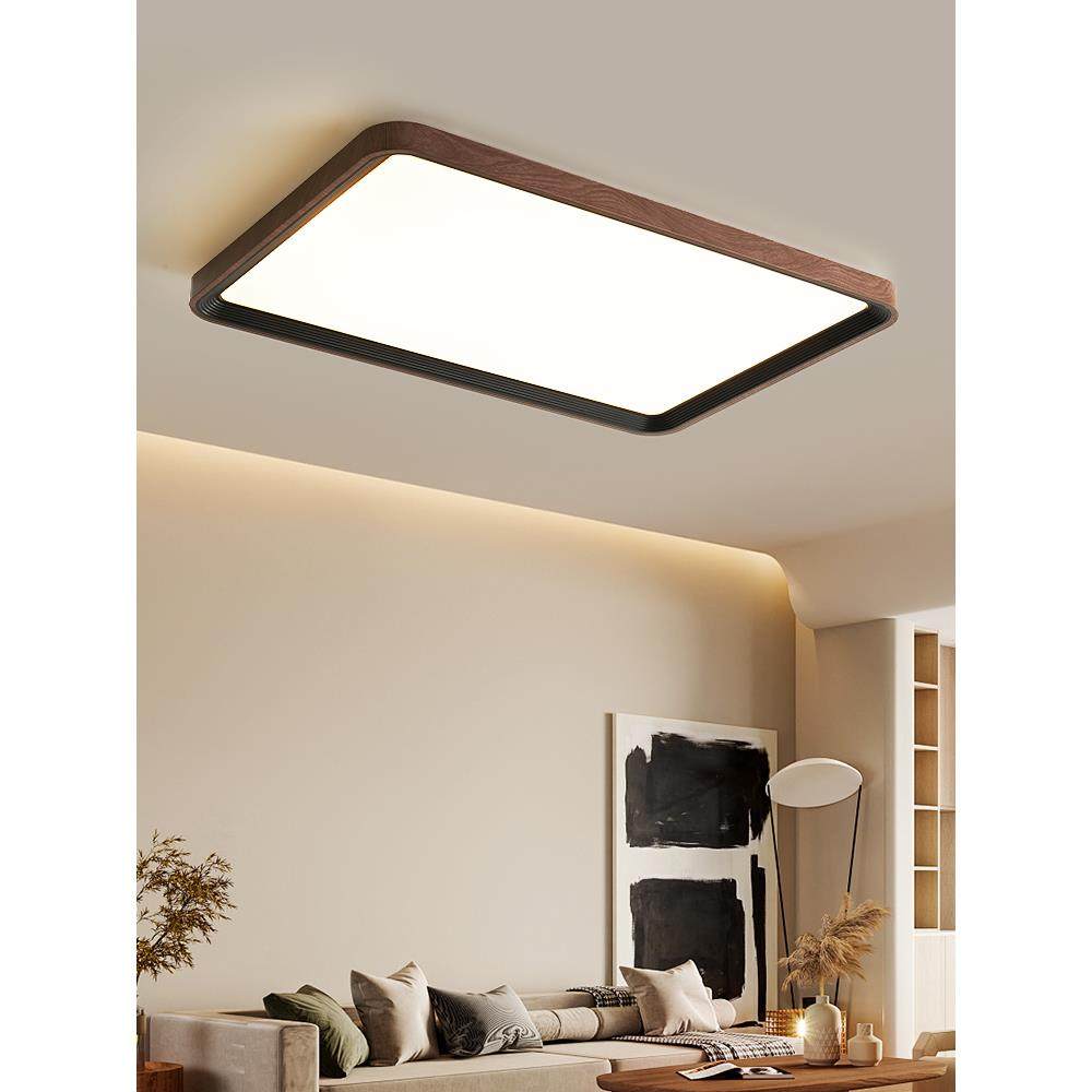 覆古客厅吸顶灯极简主义的日本风格Wabi-Sabi风格书房卧室胡桃色