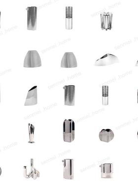 北欧轻奢银色不锈钢花瓶摆件客厅高端插花器简约ins风高级鲜花瓶