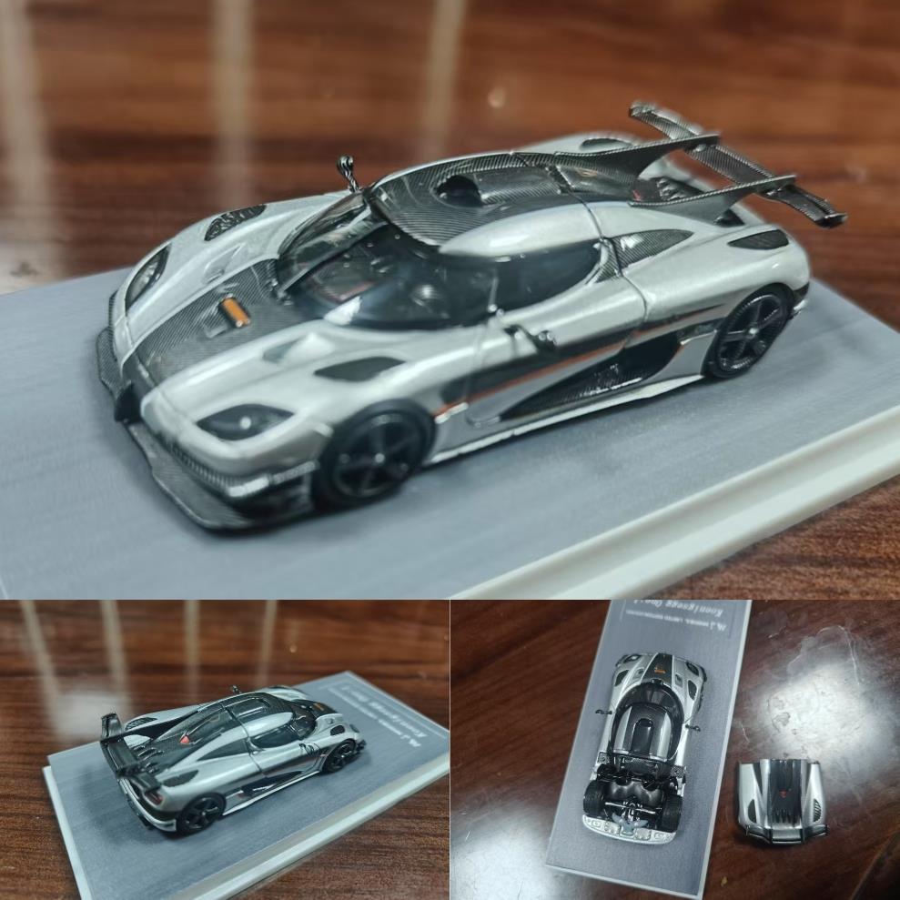 Mj 1:64 Koenigsegg One:1后盖可以打开合金汽车模型收集饰品