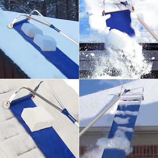 刮雪板大棚雪耙子扫雪神器屋顶除雪工具雪铲子加长铝杆伸缩刮雪器