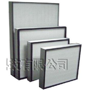 厂家供应净化无隔板铝框带护网高效过滤器尺寸可