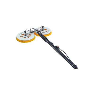 定制电动光伏清洗机任意伸缩变换角度双动力手持屋顶鱼塘清洁灰尘