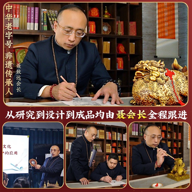 铜貔貅摆件招财家里客厅公母一对皮休旺财八方来财纯黄铜店铺貔犰