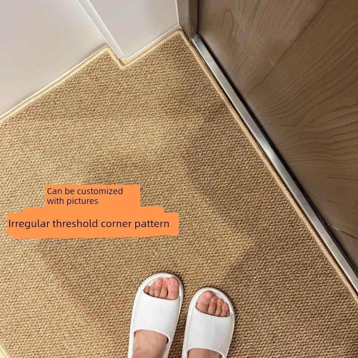 彷剑麻与风和海，可定制的入口地垫，简单的入口门线环脚垫，耐污,居家布艺,入户地垫,淘宝优惠券,粉丝福利购,淘宝优惠卷