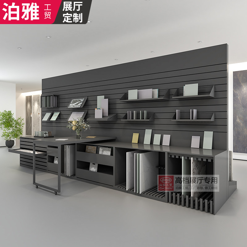 瓷砖展架木地板展示架石材样品手提板小花砖抽屉展柜多功能落地式