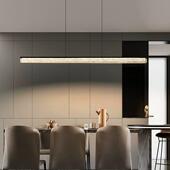 意式 极简长条一字餐厅吊灯创意个性 吧台现代简约岛台餐桌灯轻奢风