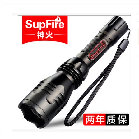 神火强光手电筒Y3/Y3A LED Q5直充式USB可车充防水聚光远射500米