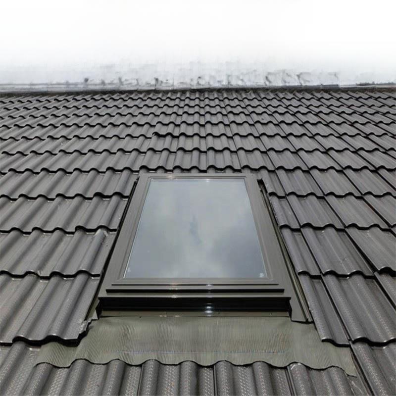加厚铝合金斜屋顶天窗阳光房中空玻璃阁楼窗定制电动地下室采光井