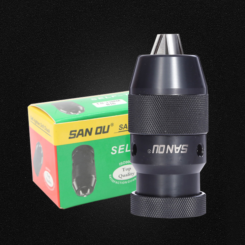 三鸥牌车床台钻自紧钻夹头0.5-6 1-10 1-13 1N-16 5-20mm自锁紧