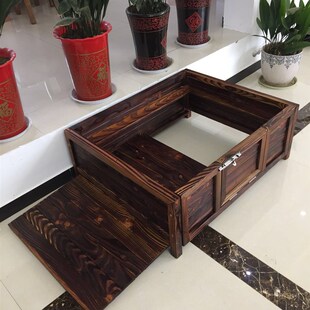 新款环保室内幼犬狗窝实木防护狗屋狗床猫窝寄养泰迪金毛休息托盘