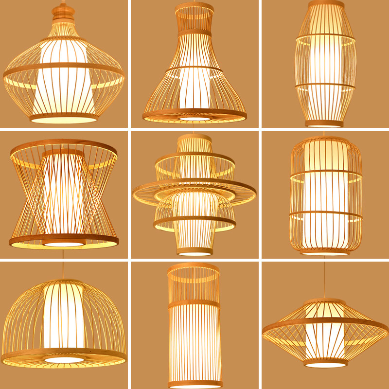 创意中式餐厅酒店禅意竹编吊灯灯笼茶室饭店火锅店日式竹艺吊灯具,家装灯饰光源,客厅吊灯,淘宝优惠券,粉丝福利购,淘宝优惠卷