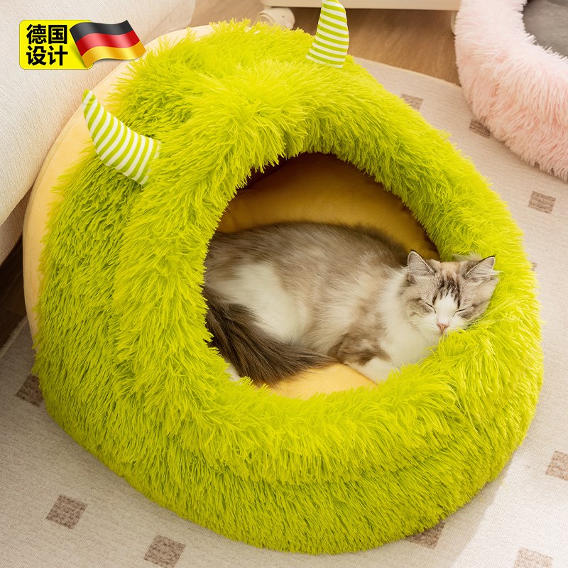 德国猫窝四季通用猫屋冬天保暖封闭式安全感猫咪睡窝狗窝宠物冬季