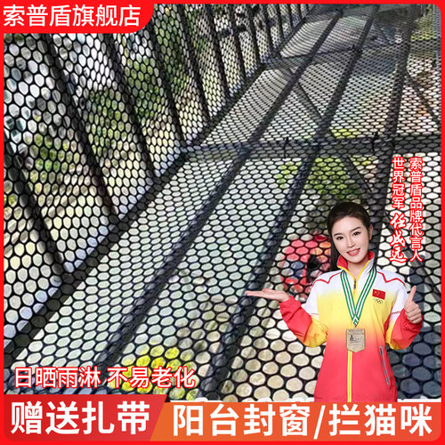 阳台防护网塑料网格围栏网窗台防猫掉封窗网养殖菜园栅.栏护拦鸡