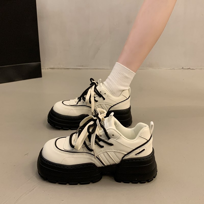 厚底老爹b鞋女款2025新款秋冬季爆款鞋子女韩潮百搭松糕底运动鞋