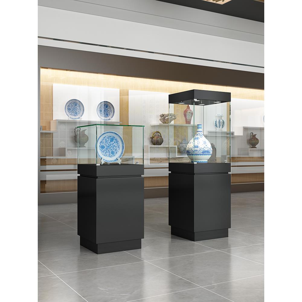 木质产品展示柜珠宝首饰玻璃柜台博物馆古董玉器陶瓷文物展览柜台