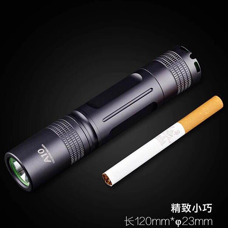 正品石瑞A10-Led直迷你高亮度小手电筒循环充电18650自卫