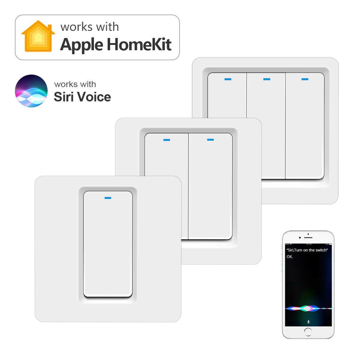 Homekit扫描码码单火零火86开关面板智能家居Siri语音遥控器