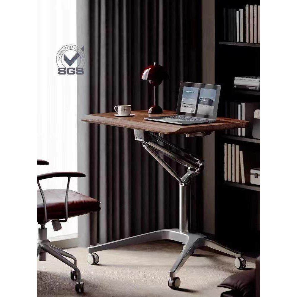 新款气动升降电脑桌站立式工作台家用写字办公桌小型笔记本可移动