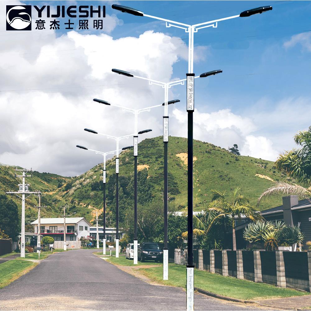 LED10米市电路灯杆公路城市主干道双头市电路灯民族风道路灯