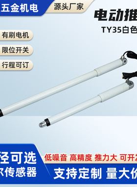 TY35白色长款直流电动推杆遥控制器升降伸缩杆微型静音电动推杆