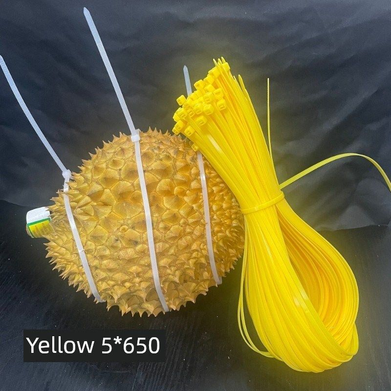 榴莲紮带自锁尼龙紮带固定扣带塑料紮带5*650长紮带65长
