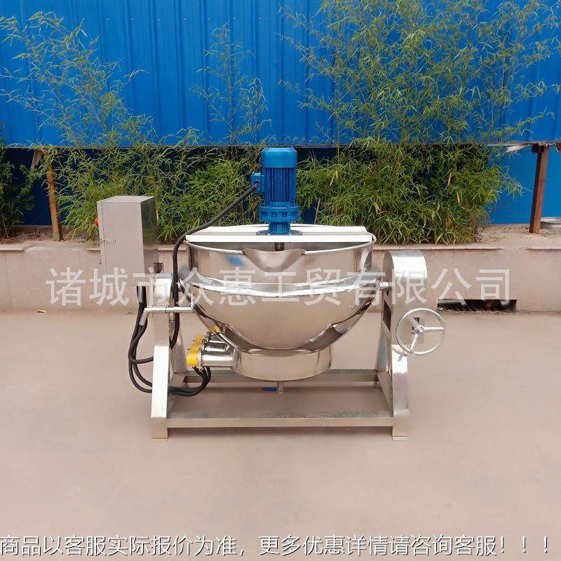 商用枇杷膏胎熬膏机 鹿拌膏阿50L100L2胶膏搅锅 全自的动熬制秋梨
