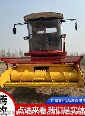 畜牧养殖业青储饲料机YFO草青储机秸粉储秆牧碎机地滚刀式青收获