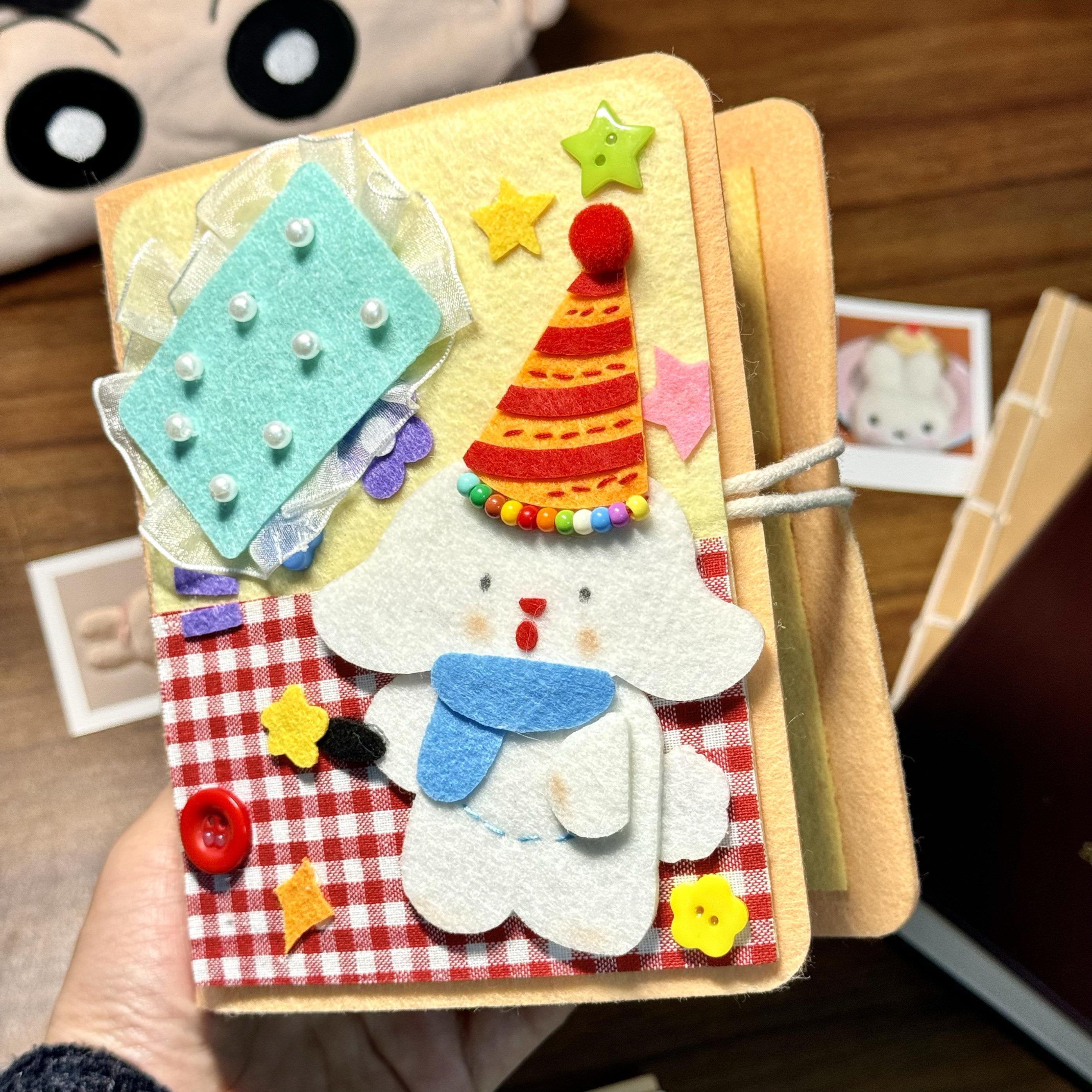 魔法小狗不织布卡册3寸小卡拍立得照片收纳相簿可爱毛毡生日礼物